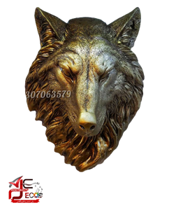 دیوارکوب سر گرگ کلاسیک پلی استر کد 106