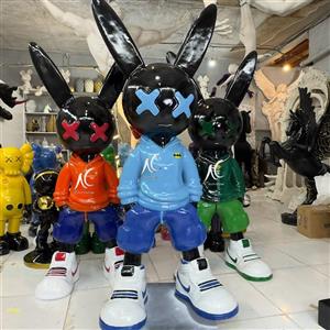 مجسمه کاوز خرگوشی فایبرگلاس کد 51