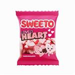 مارشمالو سویتو Sweeto Marshmallow Heart با طرح قلب 60 گرم