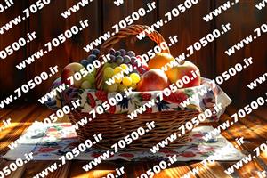 دانلود طرح نقاشی  با کیفیت سبد میوه