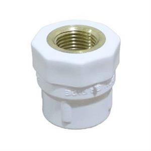 اتصال یکسر بوشن سفید 1/2×25