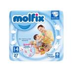 پوشک چسبی molfix مولفیکس سایز 4 بسته 27 عددی