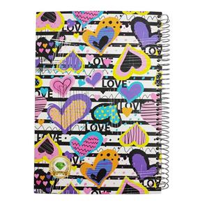 دفتر مشق 100 برگ طرح قلبی لاو