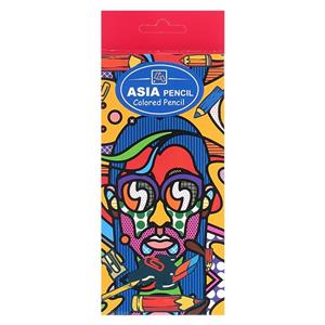 مداد رنگی 12 رنگ آسیا کد 056
