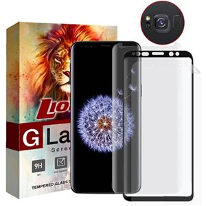 محافظ صفحه نمایش گلس یووی لایت و 6D Dual و نانو لایونکس مدل LVB مناسب برای گوشی موبایل سامسونگ Galaxy S8 Plus مجموعه سه عددی به همراه محافظ لنز دوربین LioneX Uv Light Screen Protector Glass And 6D Dual Full Screen Protector For Samsung Galaxy S8 Plus Pack Of 3 With Camera Lens Protector