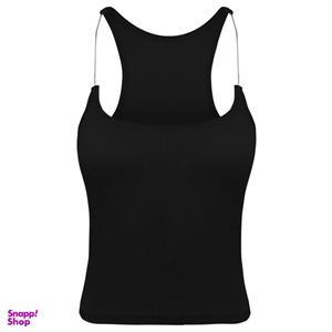 کراپ‌تاپ زنانه ماییلدا مدل بند سیلیکونی پددار کد 4980 رنگ مشکی