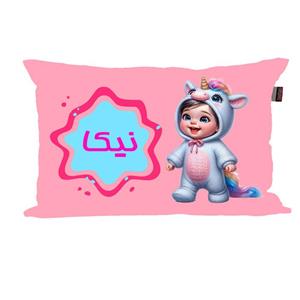 بالش نوزاد ناریکو مدل دخترانه طرح اسم نیکا کد 06069