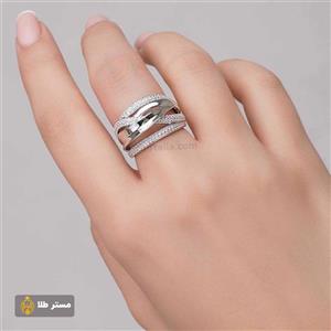 انگشتر نقره زنانه مدل نگین دار -