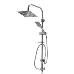 علم دوش حمام شیرآلات بهداشتی پارس شید فاتح مدل استیل فلت U30