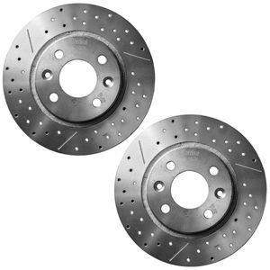 دیسک‌ ترمز چرخ جلو کاردینال مدل سوراخ دار مناسب برای سمند بسته 2 عددی