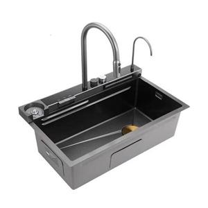 سینک ظرفشویی استیل مدل پیانویی 3 کلید توکار