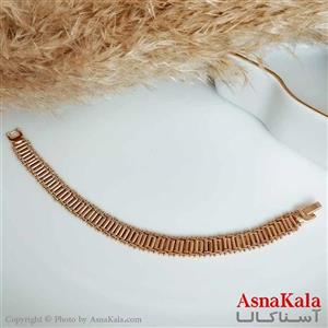 دستبند ژوپینگ اورجینال طلایی دخترانه مدل ریل کد DSB18298W