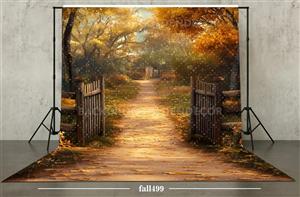 بکدراپ پارچه ای عکاسی طرح پاییز کد fall499 