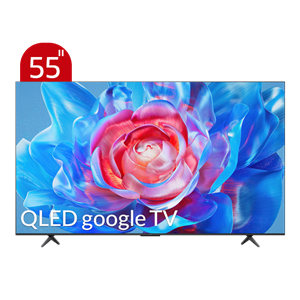 تلویزیون تی سی ال مدل C655 سایز 55 اینچ QLED UHD 4K هوشمند google TV