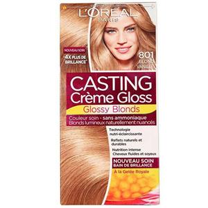 کیت رنگ مو شماره کستینگ کرم 801 لورآل  LOreal Casting Creme Gloss Hair Color Kit 801