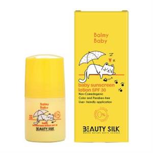 لوسیون ضد آفتاب کودک بیوتی سیلک spf30  حجم 75 میلی لیتر