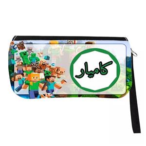 جامدادی مدل اسم شخصی طرح ماینکرافت اسم کامیار کد 0364