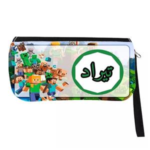 جامدادی مدل اسم شخصی طرح ماینکرافت اسم تیراد کد 0389