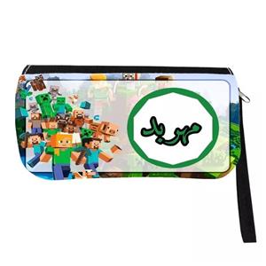 جامدادی مدل اسم شخصی طرح ماینکرافت اسم مهربد کد 0395