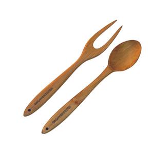 ست قاشق و چنگال ارغوان سازان مدل پخت و پز چوبی دلند