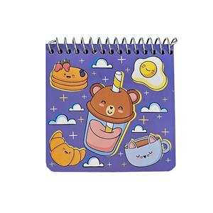 دفترچه یادداشت 100 برگ آذین مهر مدل حاشیه دار طرح بستنی کد a3-56