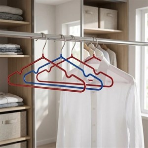 چوب لباسی مدل روکش دار بسته 5 عددی