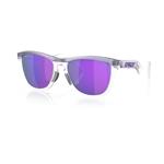 عینک آفتابی اوکلی Frogskins Hybrid – لنز Prizm Violet فریم Matte Trans Lilac Clear کد 133