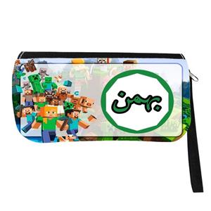 جامدادی مدل اسم شخصی طرح ماینکرافت اسم بهمن کد 0498