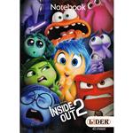 دفتر زبان 40 برگ lider مدل چهار خط طرح inside out 2 کد 41