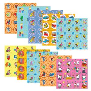 کاغذ کادو مدل کارتون مجموعه ۱۰ عددی