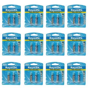 باتری نیم قلمی رایمکس مدل Super Heavy Duty بسته 24 عددی