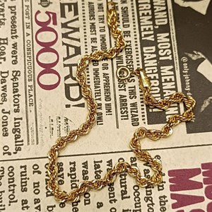 دستبند طلا 18 عیار زنانه مدل طنابی سوپر 750 -