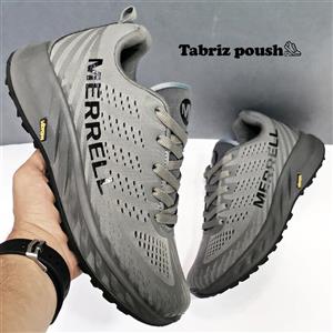 کفش کوهنوردی وارداتی طبی زیره تزریق ویبرام ضد آب مدل merrell مرل طوسی _ تبریز پوش