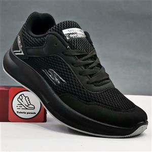 کفش پیاده روی طبی زیره تزریق طرح اسکیچرز مناسب باشگاه و پیاده روی رنگ مشکی زنانه و پسرانه 