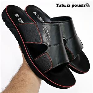 دمپایی مردانه طبی شیما مدل آدنا مشکی زیره تزریق (صندل مردانه) کد 412 