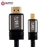 کابل تصویر Micro HDMI به HDMI کی نت پلاس به طول 1.8 متر 