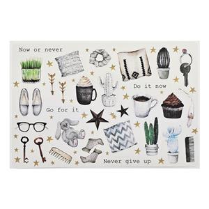 برچسب طرح برش خورده بولت ژورنال و اسکرپ بوک مدل A5 Do it now -