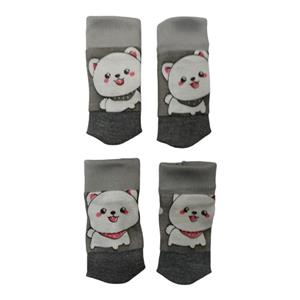 جوراب سگ و گربه مدل هاپو کد 22 سایز M مجموعه 4 عددی