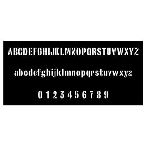 شابلون مدل اعداد و حروف الفبای انگلیسی کد SP671-2