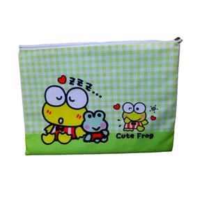 پوشه مدل زیپ دار طرح دختر قورباغه کد 11