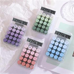 ماشین حساب مدل شفاف طرح رنگی رنگی کد 030