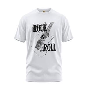 تی شرت آستین کوتاه مردانه هومرو مدل TW290 طرح Rock and roll