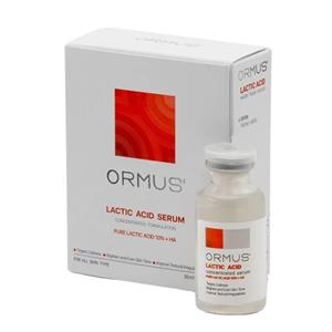 سرم پوست اورموس مدل لاکتیک اسید 10%   هیالورونیک اسید حجم 30 میلی لیتر