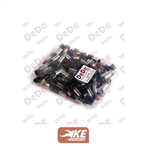 وایرشو تکی روکشدار سایز 25 مشکی E25016 بسته 100 عددی DeDe