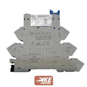 ماژول رله 230VAC تک کنتاکت 6 آمپر هونگفا 41F-1Z-C4-4-240