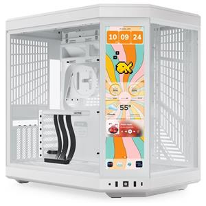 کیس گیمینگ با صفحه‌ نمایش لمسی هایت HYTE Y70 Touch Infinite Snow White Mid-Tower ATX Gaming Case