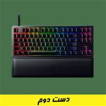 کیبورد گیمینگ ریزر مدل (Purple Switch) RAZER HUNTSMAN V2 TENKEYLESS (دست دوم)