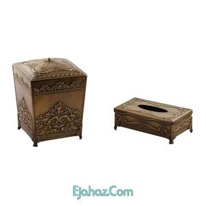 ست سطل و جای دستمال کاغذی دیانا مدل 1614A22