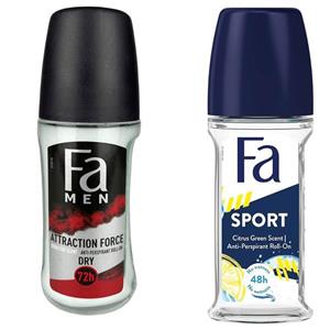 رول ضد تعریق فا مدل ldgcvb حجم 50 میلی لیتر به همراه رول ضد تعریق مردانه فا مدل CFTG حجم 50 میلی لیتر