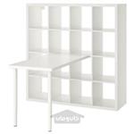 ست میز و قفسه ایکیا مدل IKEA KALLAX / LINNMON ابعاد 147*146.5